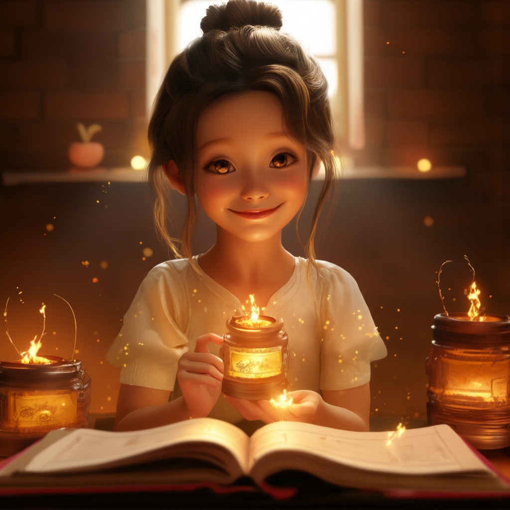 Smiling girl reading a bookSmile girl