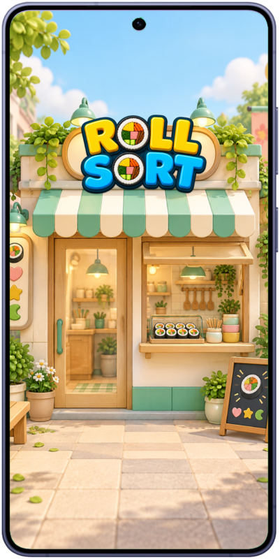 Roll Sort running on a phone